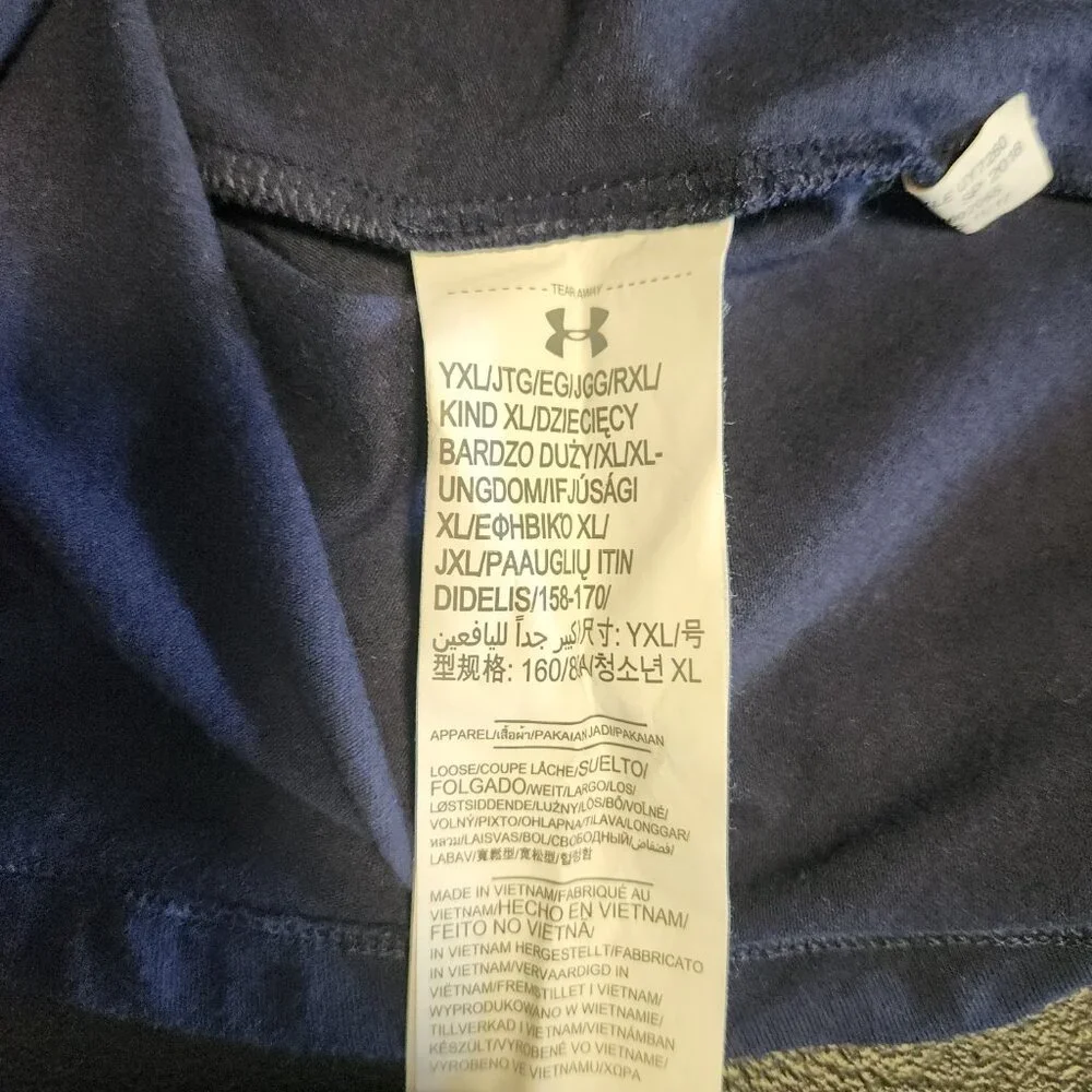 Under Armour US Naval Academy Midshipmen 1/4 Zip Pullover Navy Blue Youth‎ XL